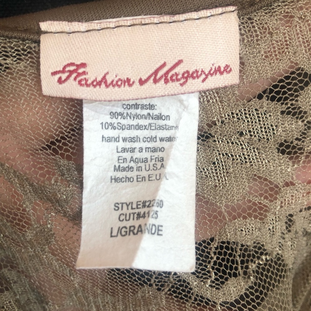Tan blouse - Picture 3 of 4